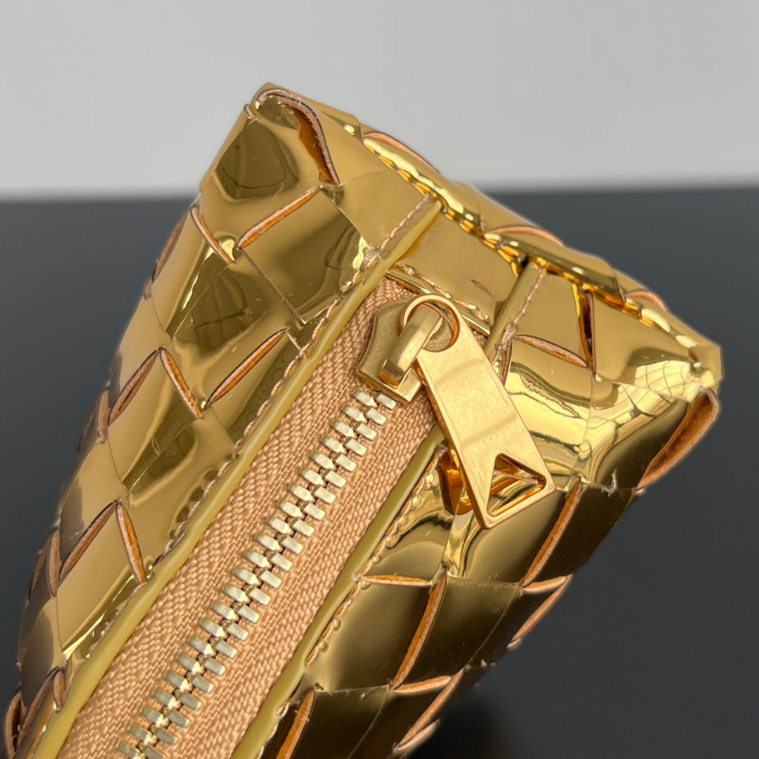 SAC INTRECCIATO 16 EN AGNEAU DORÉ
