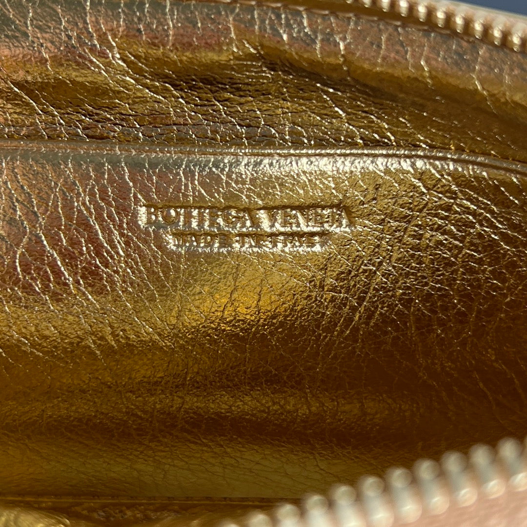 SAC INTRECCIATO 16 EN AGNEAU DORÉ