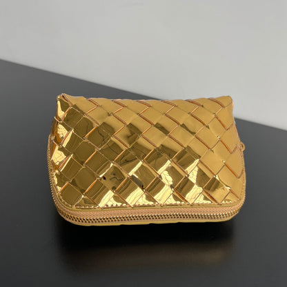 SAC INTRECCIATO 16 EN AGNEAU DORÉ