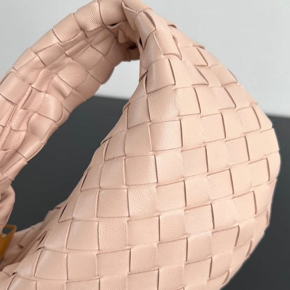 MINI JODIE 28CM EN CUIR D'AGNEAU ROSE CLAIR