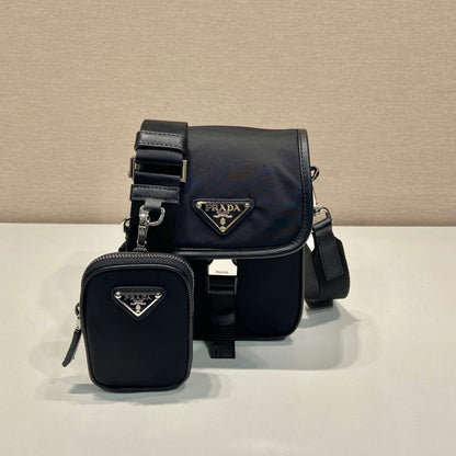 フォンバッグ 19 ブラック REナイロン＆サフィアーノレザートリム