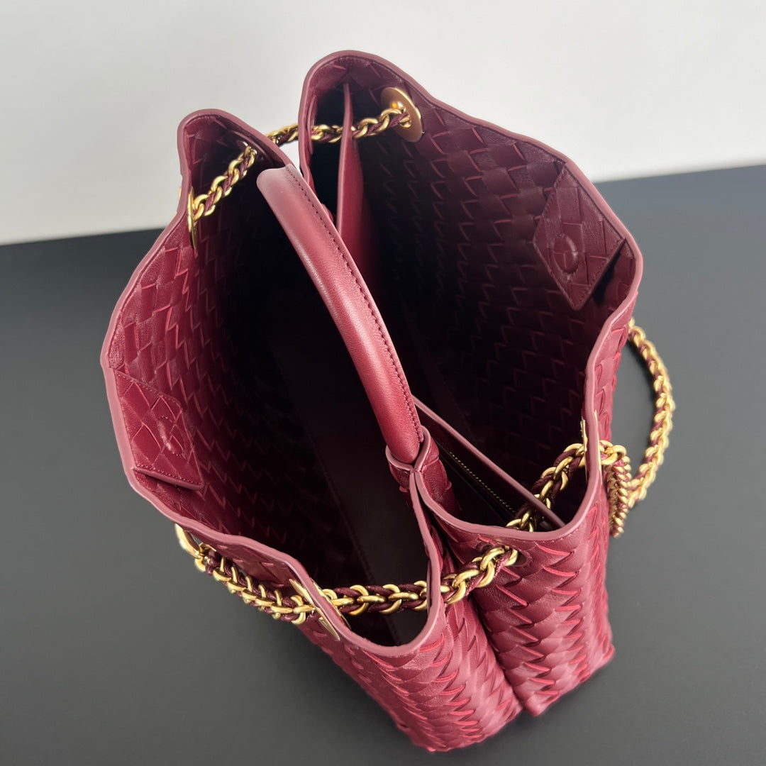 bv medium andiamo 32 cuir d'agneau bordeaux