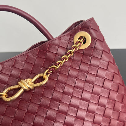 bv medium andiamo 32 cuir d'agneau bordeaux