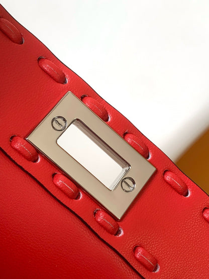 Peekaboo ISeeU Petite 20 Sac Cuir Rouge Shw 