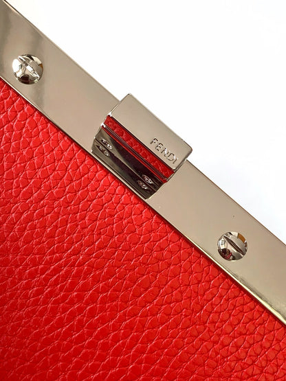 Peekaboo ISeeU Petite 20 Sac Cuir Rouge Shw 