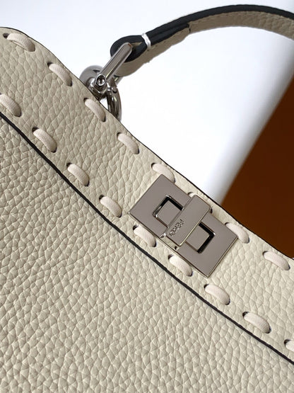 Peekaboo ISeeU Petite 20 Sac Cuir Ivoire Shw 