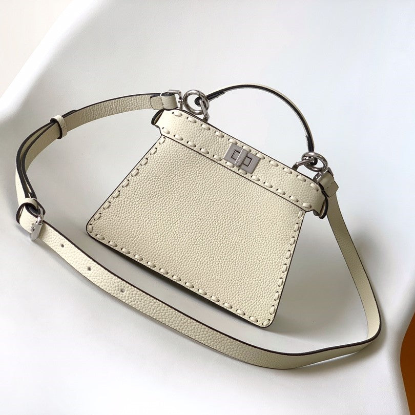Peekaboo ISeeU Petite 20 Sac Cuir Ivoire Shw 