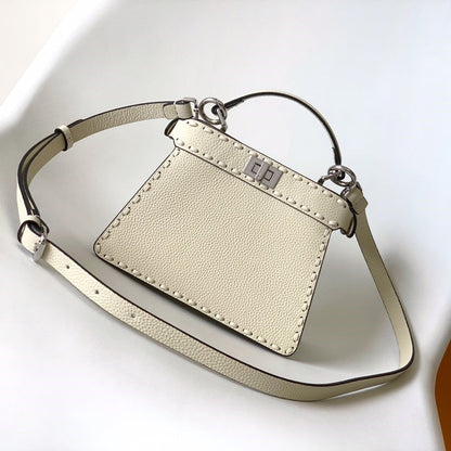 Peekaboo ISeeU Petite 20 Sac Cuir Ivoire Shw 