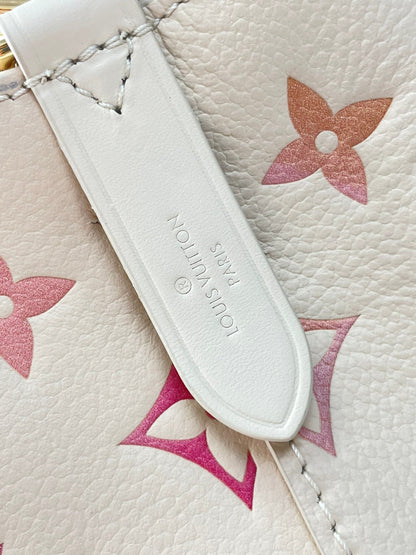 NÉONOÉ BB 20 EN CUIR MONOGRAMME EMPREINTE SUNRISE AQUARELLE