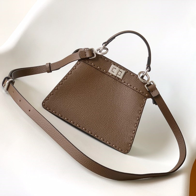 Peekaboo ISeeU Petite 20 Sac Cuir Chocolat Shw 