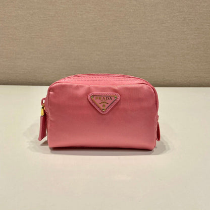 Pochette 12 en nylon recyclé rose bonbon