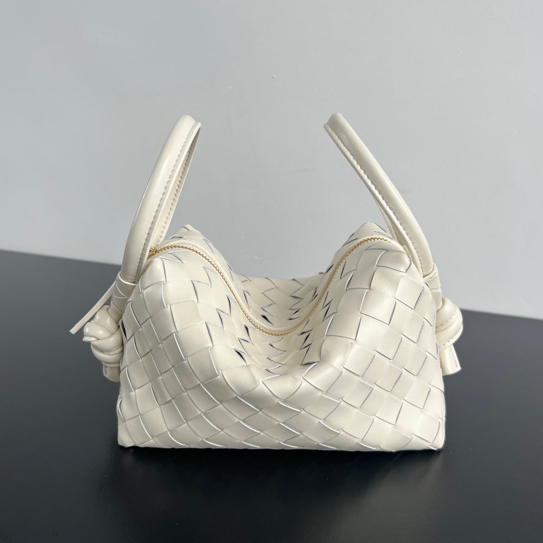 BVループトップハンドル 19cm クリーム ラムスキン