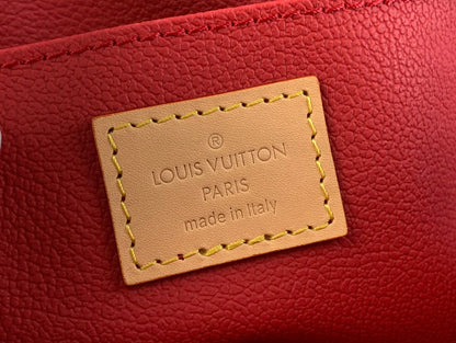 POCHETTE COSMETIQUE 22 EN TOILE DAMIER EBENE MARRON