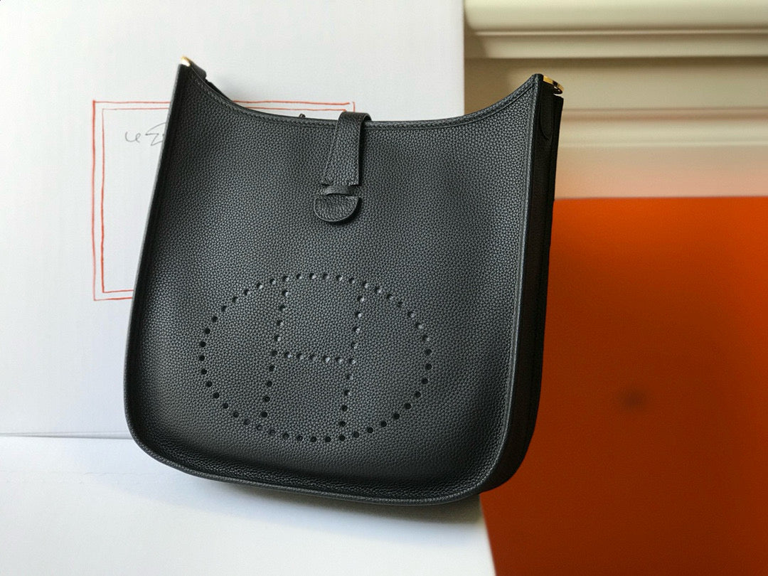 エヴリン 29cm ブラック トーゴ グレー