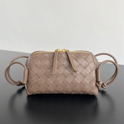 Pochette de concert BV 18,5 cm en cuir d'agneau marron