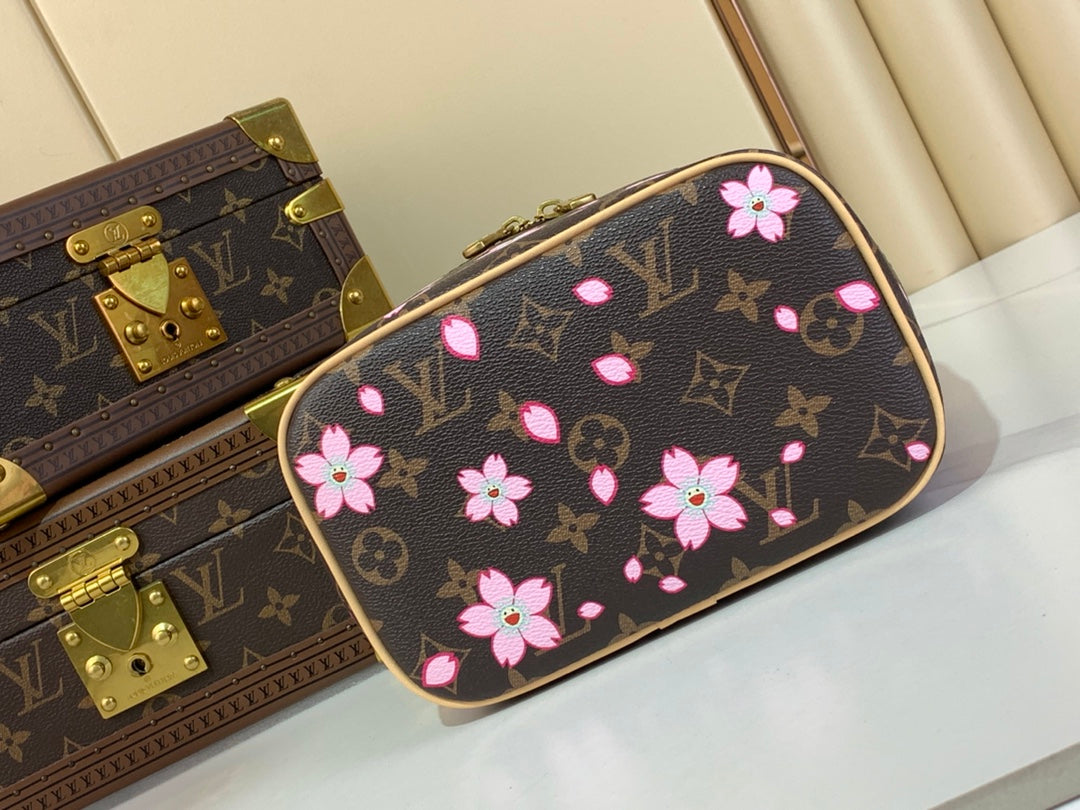 LV x TM NICE 20cm サクラ ブラウン チェリーブロッサム モノグラム キャンバス