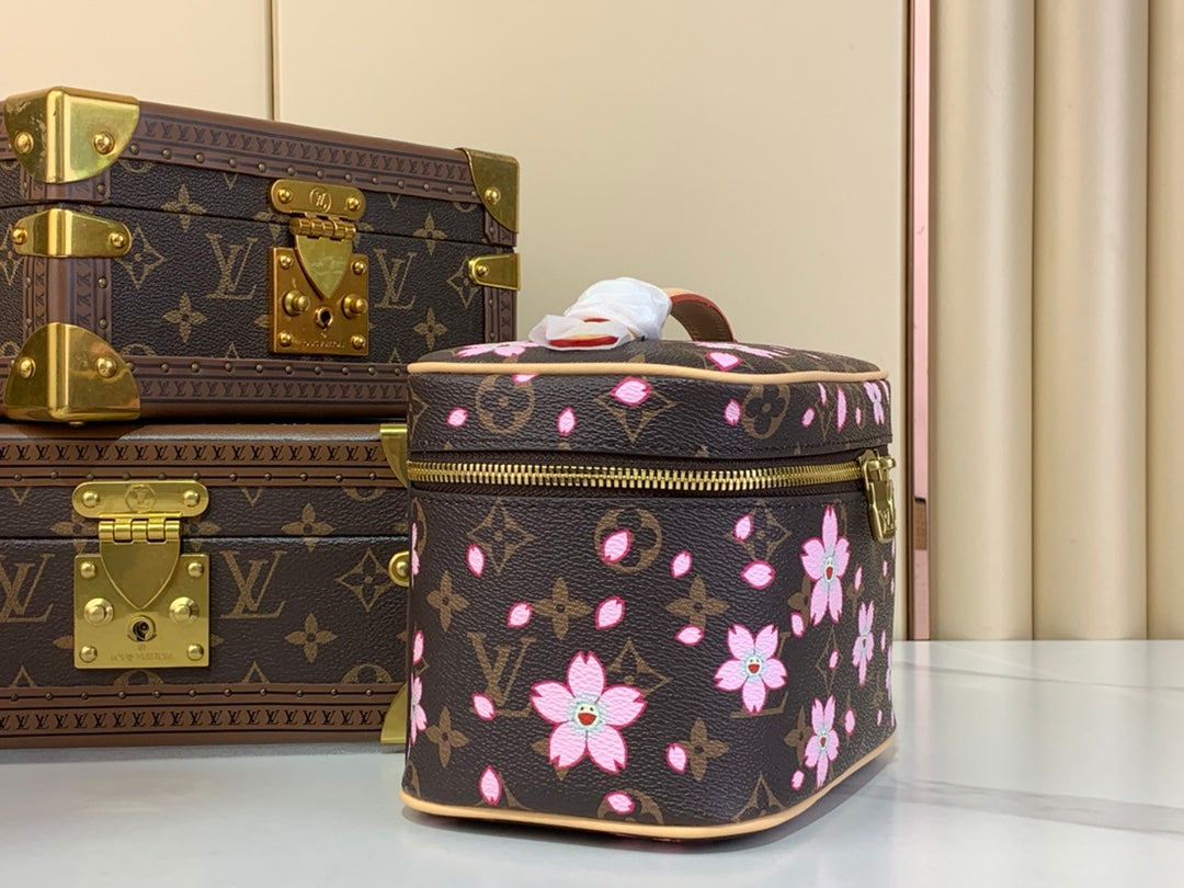 LV x TM NICE 20cm サクラ ブラウン チェリーブロッサム モノグラム キャンバス