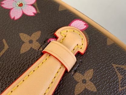 LV x TM NICE 20cm サクラ ブラウン チェリーブロッサム モノグラム キャンバス