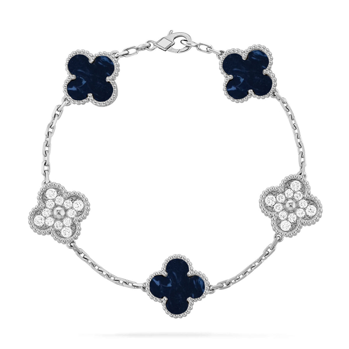 CLOVER 5 MOTIF PIETERSITE BRACELET COLLECTION