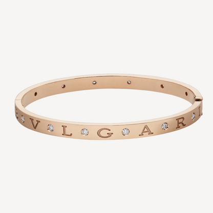 ZERO 1 PINK GOLD 12 DIAMONDS BRACELET