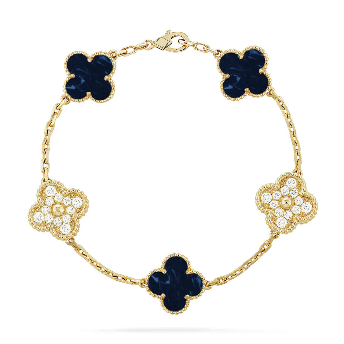 CLOVER 5 MOTIF PIETERSITE BRACELET COLLECTION