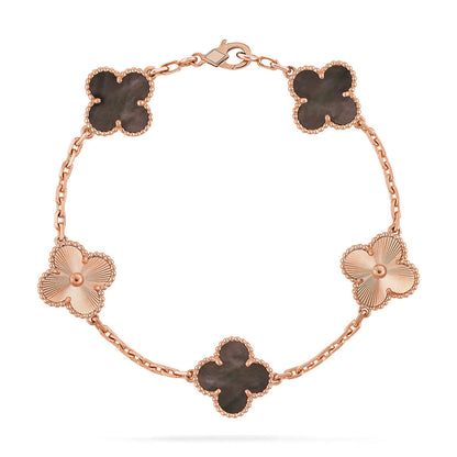 CLOVER 5 MOTIF GRAY MOP BRACELET COLLECTION