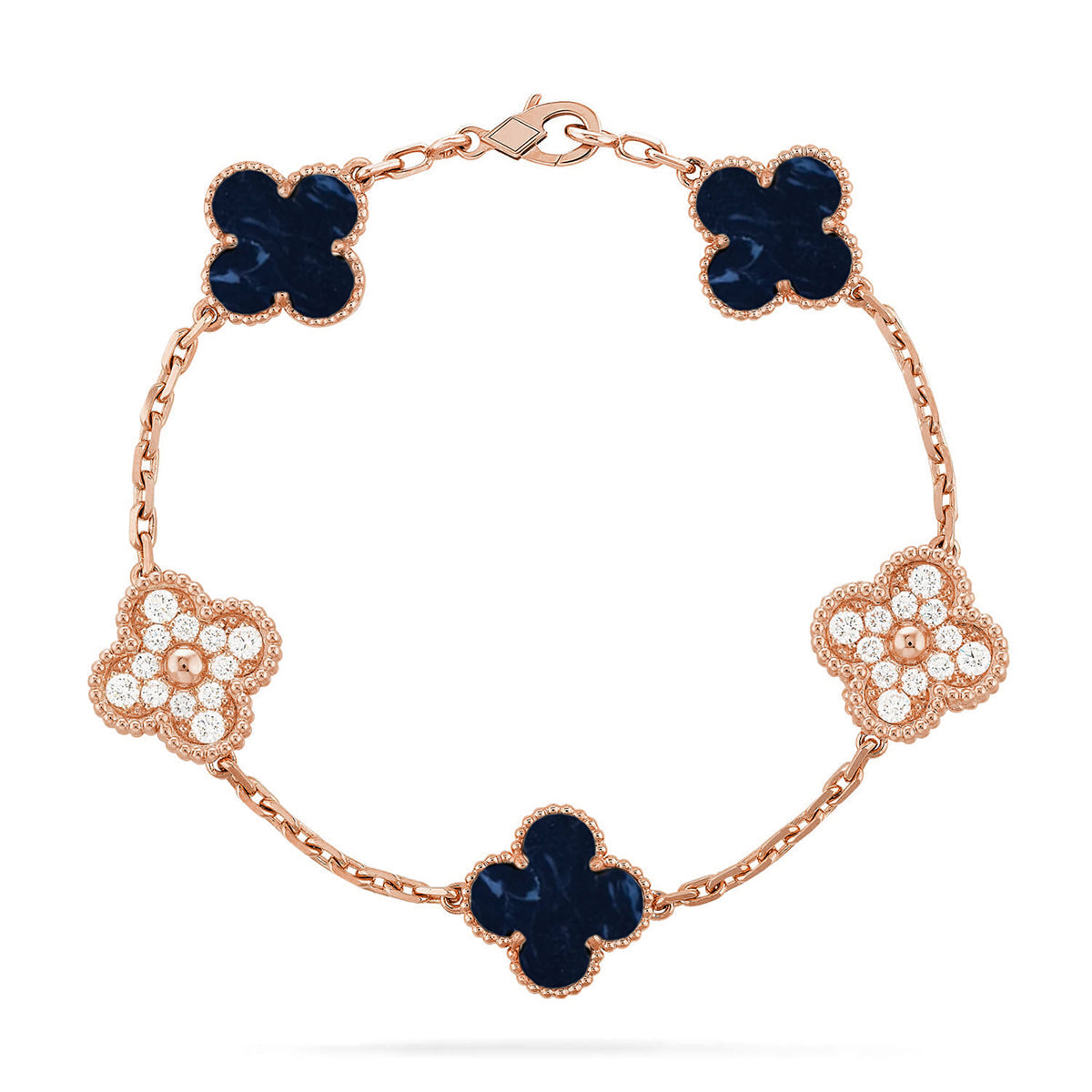 CLOVER 5 MOTIF PIETERSITE BRACELET COLLECTION