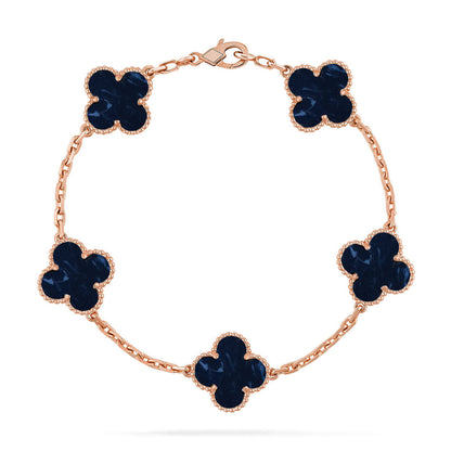 CLOVER 5 MOTIF PIETERSITE BRACELET COLLECTION