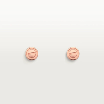LOVE EARRINGS PINK GOLD 10MM