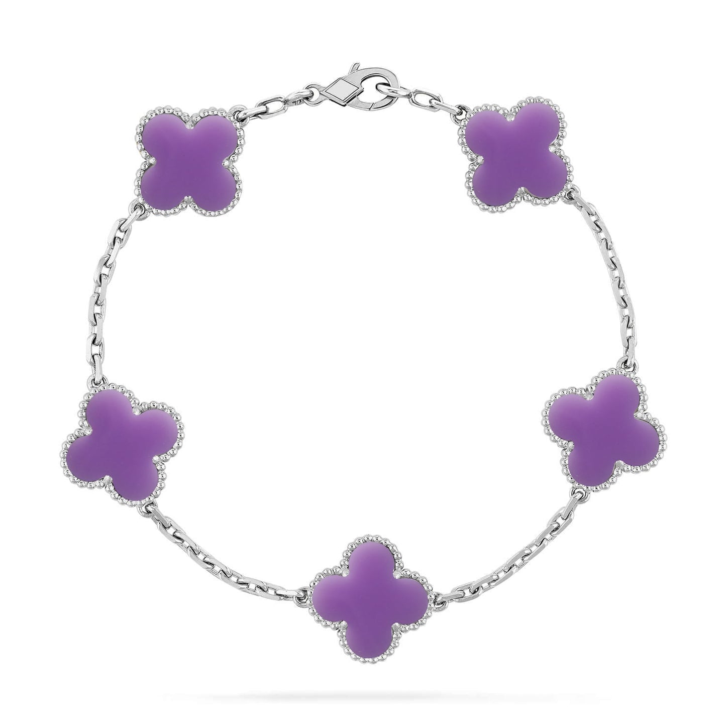 CLOVER 5 MOTIF LIGHT PURPLE BRACELET COLLECTION