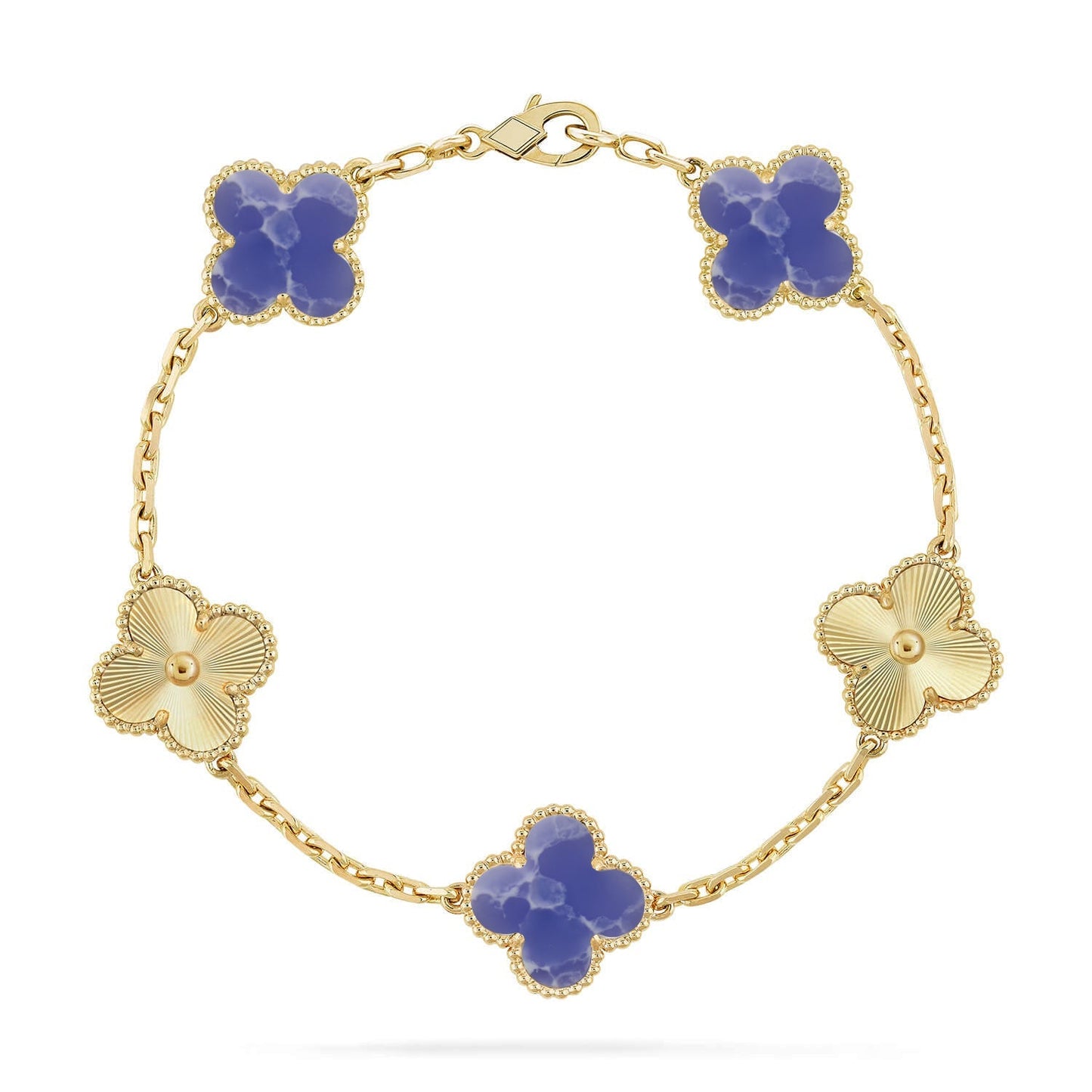 CLOVER 5 MOTIF BLUE VEINS BRACELET COLLECTION