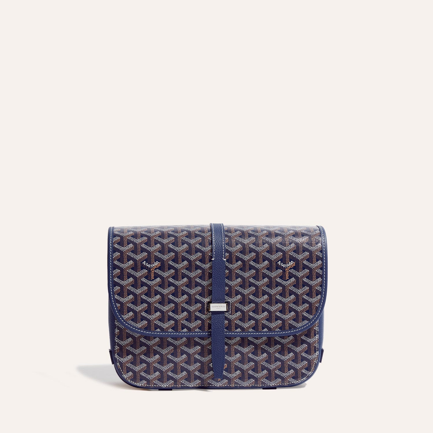 SAC BELVEDERE MM 28CM TOILE BLEU MARINE