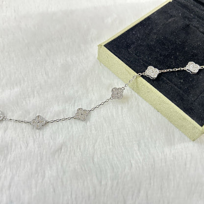 CLOVER 6 MOTIF DIAMOND BRACELET