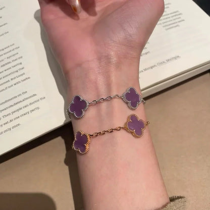 CLOVER 5 MOTIF VIOLET BRACELET COLLECTION