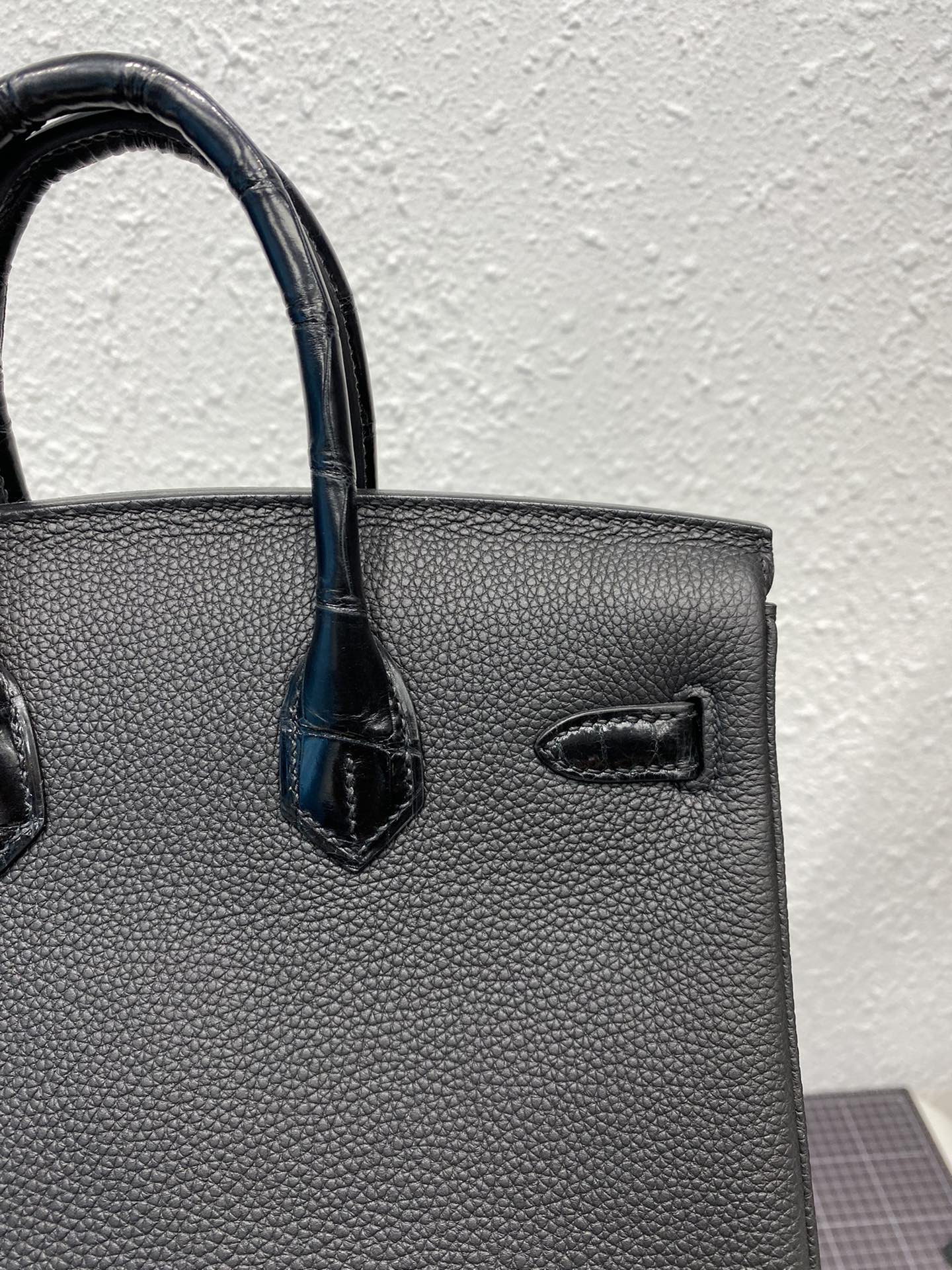 HM バーキン 25cm ブラック クロコダイル＆トゴレザー ゴールド金具