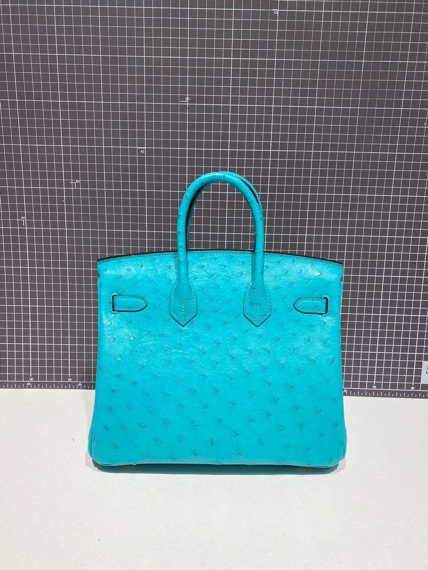 HM バーキン 30cm クラウドブルー オーストリッチレザー ゴールド金具