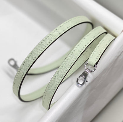 HM KELLY MINI 20 SEAFOAM EPSOM QUINCAILLERIE ARGENTÉE