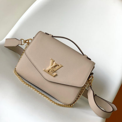 Oxford Lockme 22 cm en cuir de veau grège 