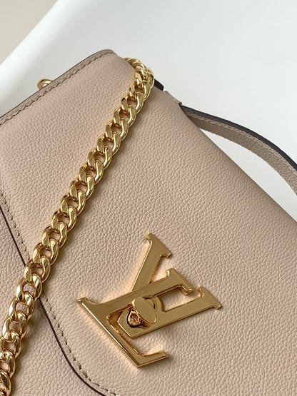 Oxford Lockme 22 cm en cuir de veau grège 