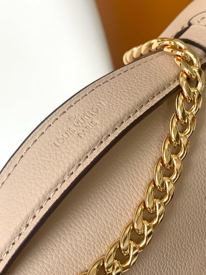 Oxford Lockme 22 cm en cuir de veau grège 