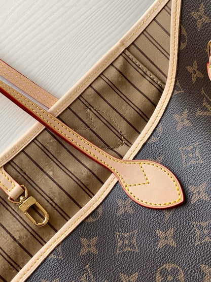 NEVERFULL GM 39 TOILE MONOGRAMME MARRON BEIGE 
