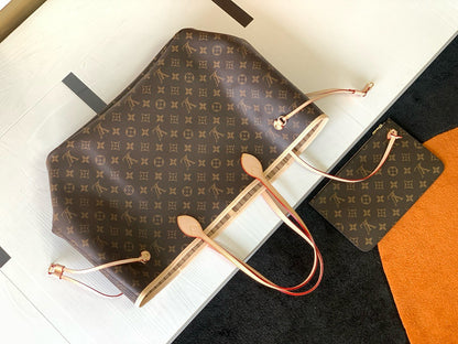 NEVERFULL GM 39 TOILE MONOGRAMME MARRON BEIGE 