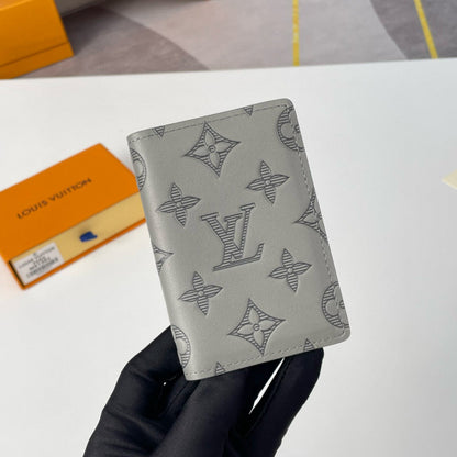 LV ポケットオーガナイザー 11 グレーモノグラムシャドウカーフスキン