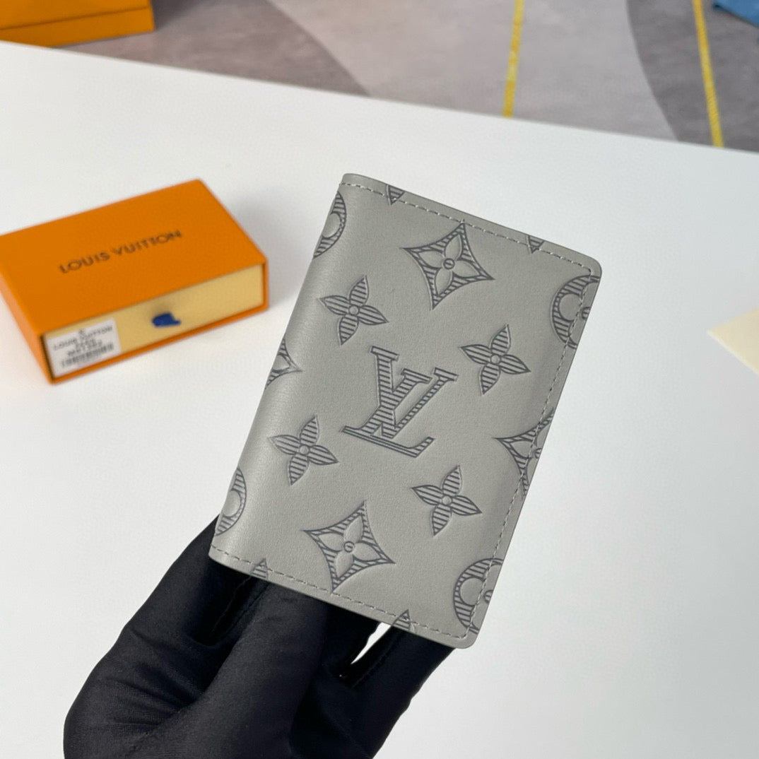 LV ポケットオーガナイザー 11 グレーモノグラムシャドウカーフスキン