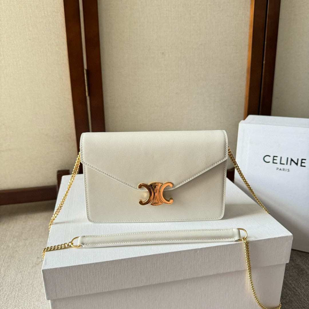Cuir Triomphe Woc 19,5cm veau blanc ghw