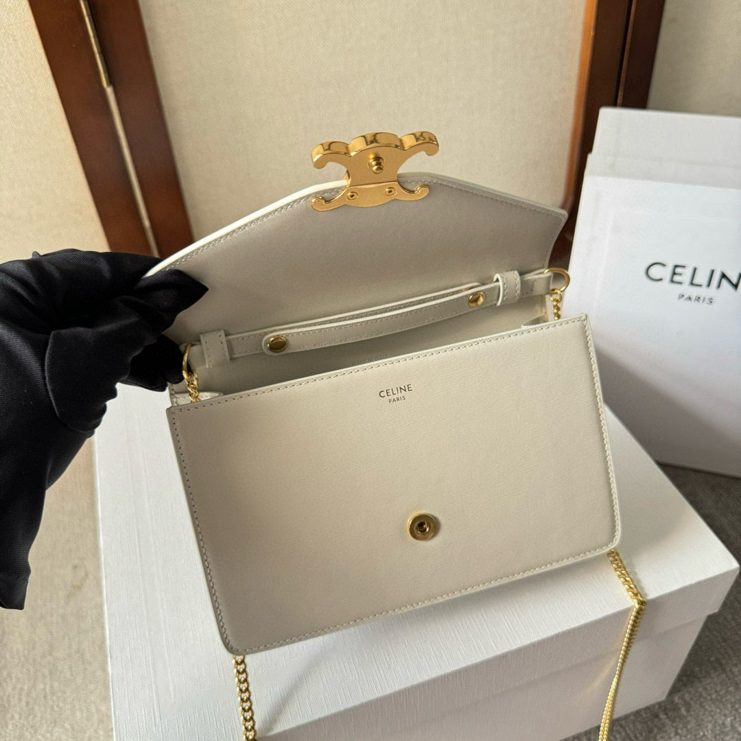 Cuir Triomphe Woc 19,5cm veau blanc ghw
