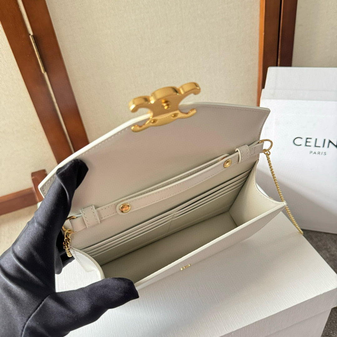 Cuir Triomphe Woc 19,5cm veau blanc ghw