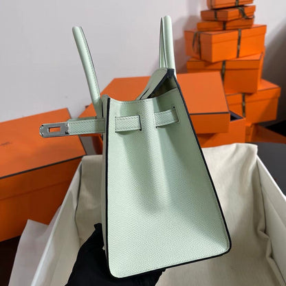 HM バーキン 25cm ヴェールフィズ エプソムレザー シルバー金具