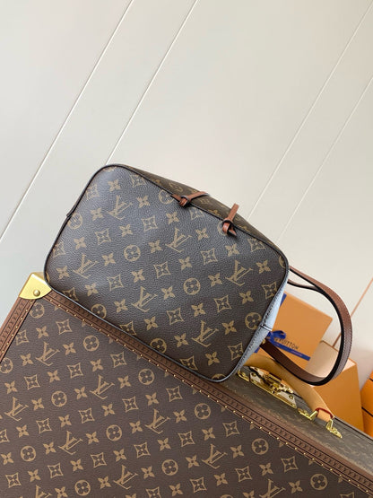NeoNoe MM 26 cm en toile monogrammée marron