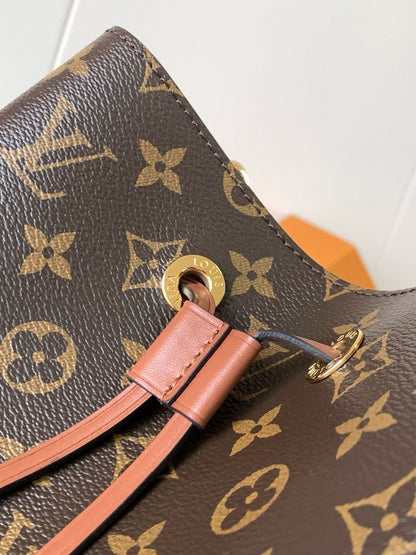 NeoNoe MM 26 cm en toile monogrammée marron